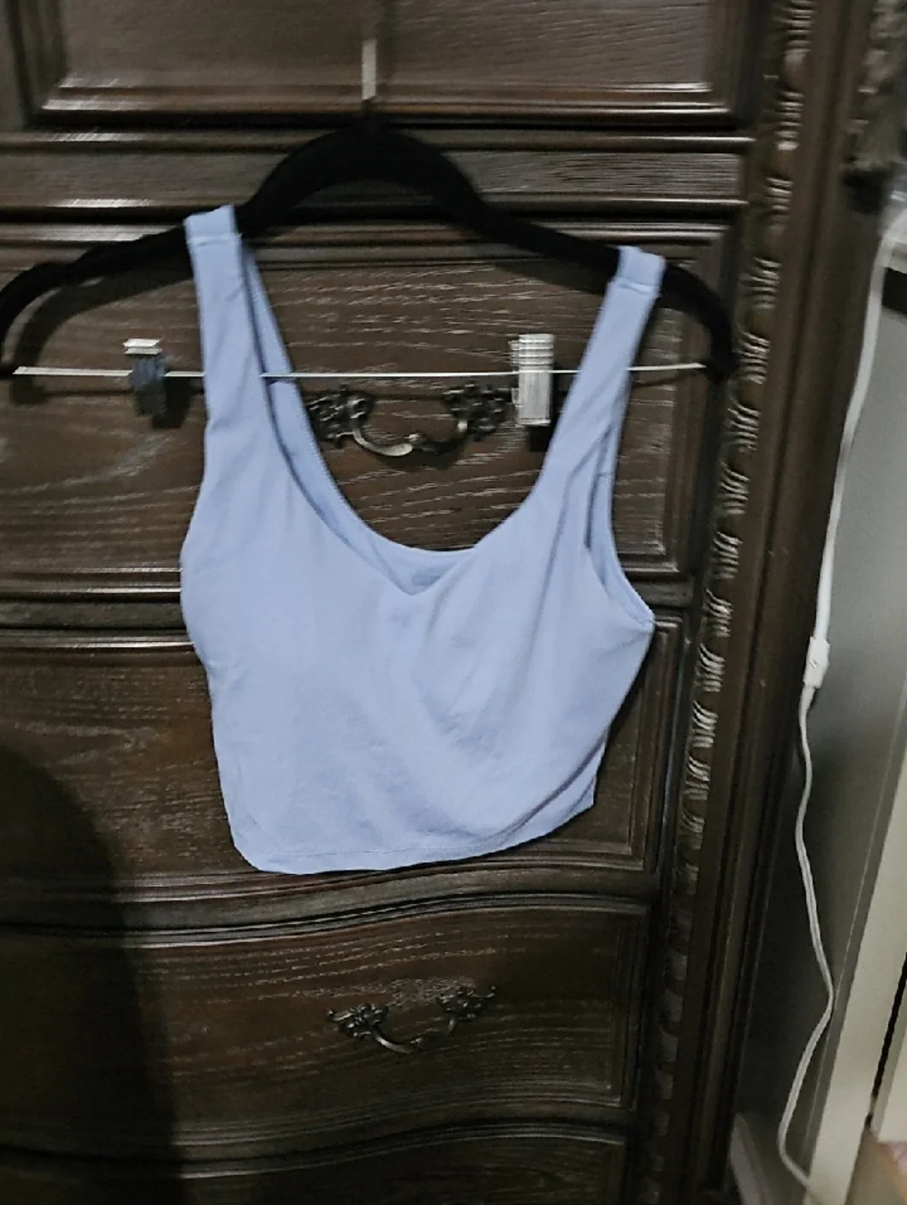 aerie Light Blue Scoop Bralette‎ Tank with pads